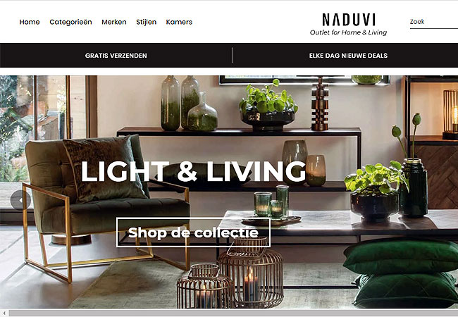 Naduvi: online outlet interieurmerken