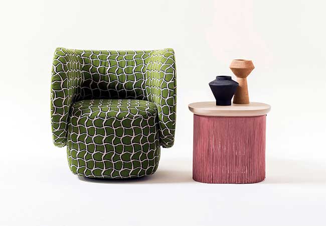 Fauteuil geïnspireerd door zee-inham