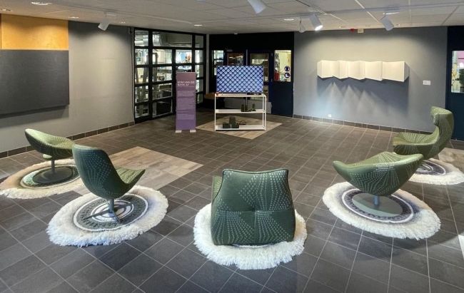 Wollen designkleed
