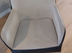eetkamerstoelen half stof/half leer. zie foto