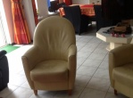 2 Fauteuils (leder) opnieuw bekleden