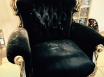 Barok fauteuil opnieuw stofferen