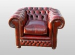 Chesterfield fauteuil opnieuw stofferen