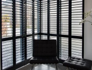 2 Shutters 270 x 150 hoog zwart voor woonkamer